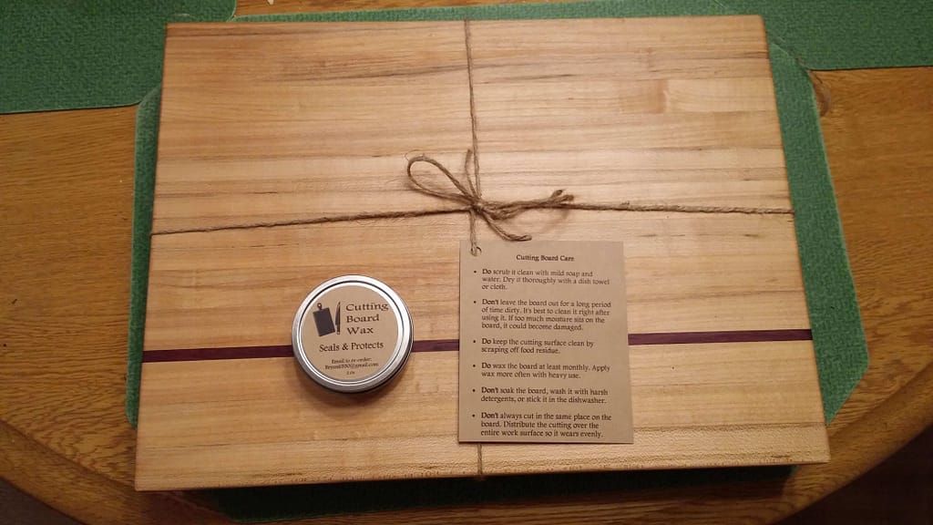 Maple with Purpleheart Accent Cutting Board