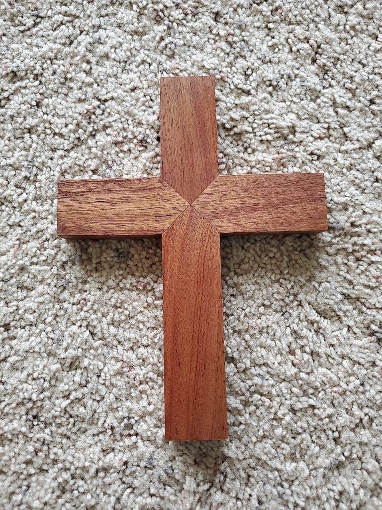 Mahogany Mini-Cross